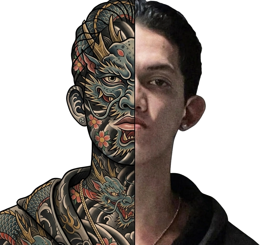 Portrait photo of Jodex Wang, tattoo artist based in Digos City